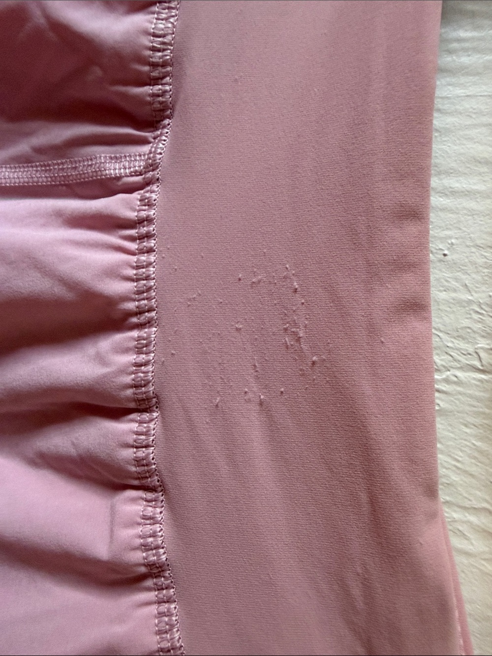 Pale pink Lululemon Fast and Free High rise 3” shirt - Picture 3 of 3